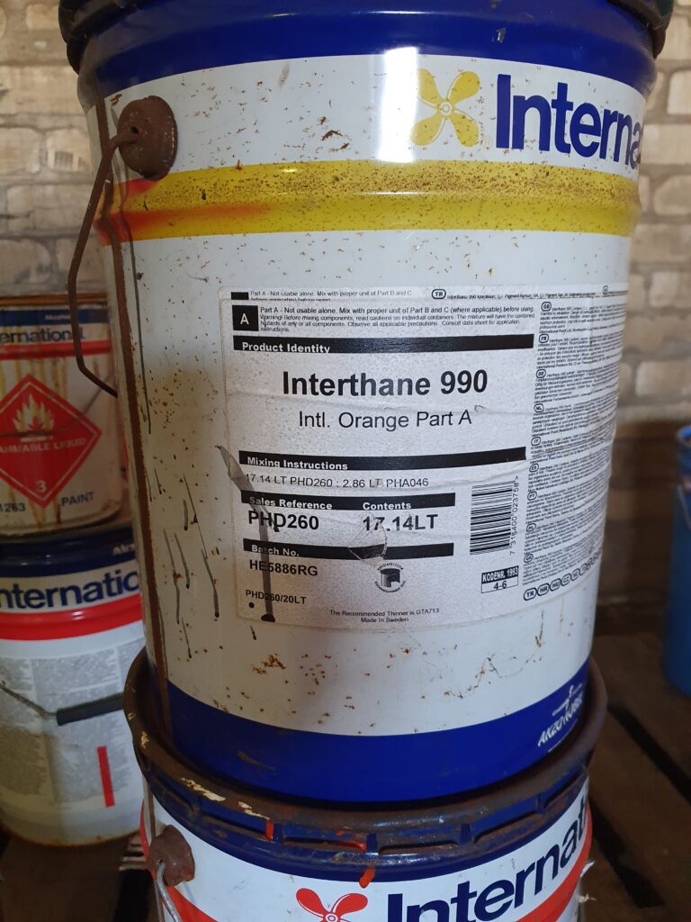 Interthane 990 ORANGE, 5 Liter 2K Acryllack - SEEKISTE - CUXHAVEN